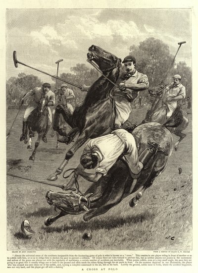 A Cross at Polo by John Charlton